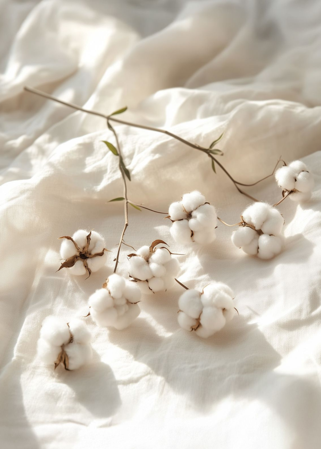Cotton and linen as used in The Candle Cluub's Classic Cluub Candle in Fresh Linen