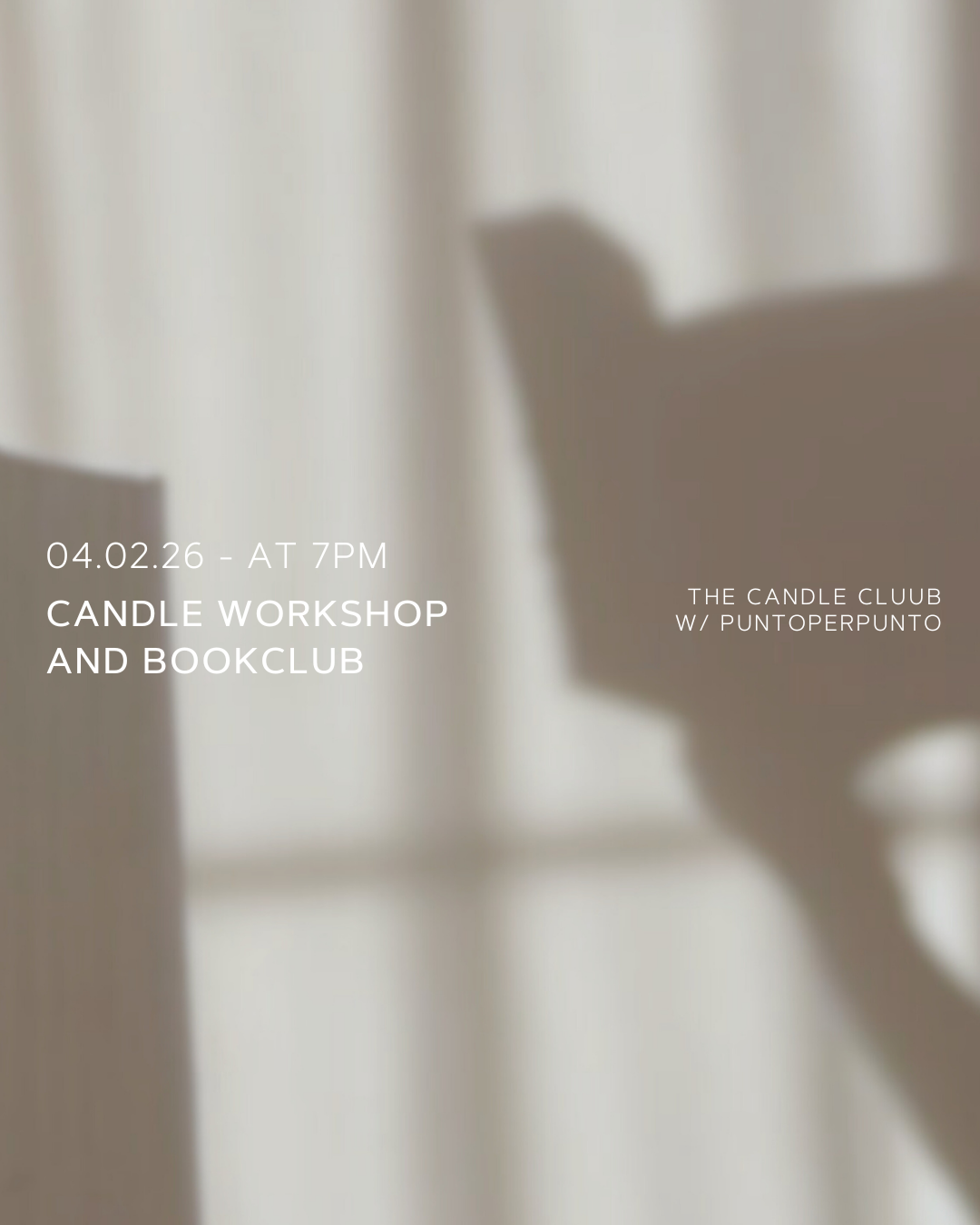 Candles aperitivo & book club, February 4th